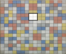 Piet Mondrian  Checkerboard Composition with Light Colors 1919 Diagram